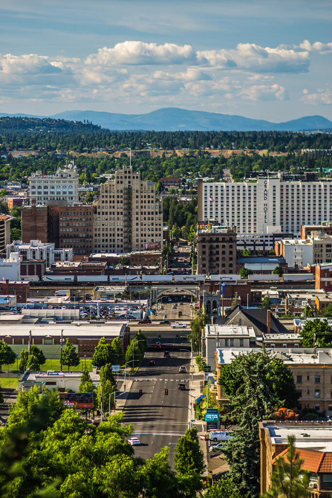 An image of downtown spokane.