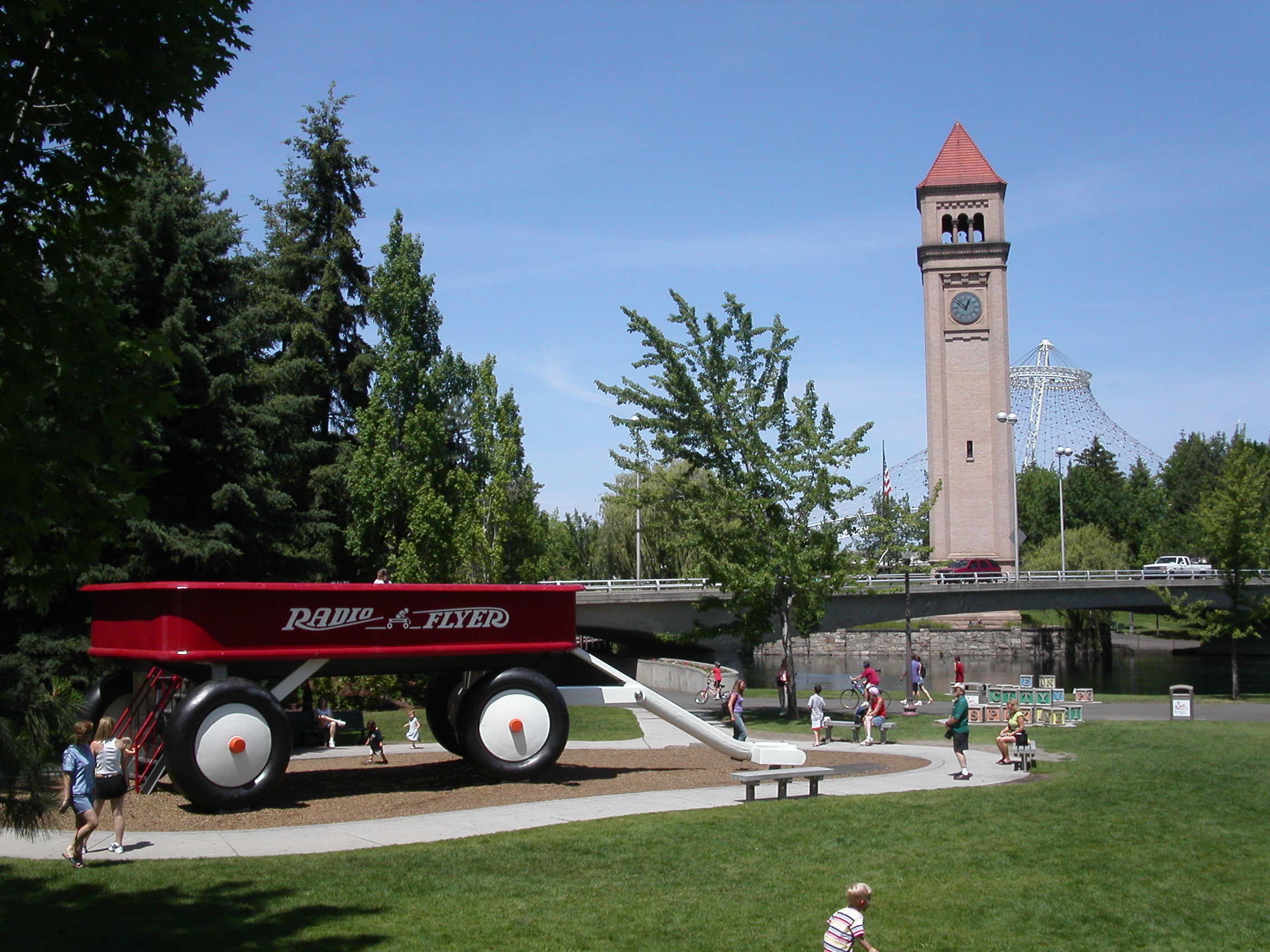 Red Wagon at Spokane's Riverfront Park