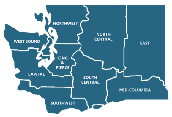 Career Connect Washington Networks Map