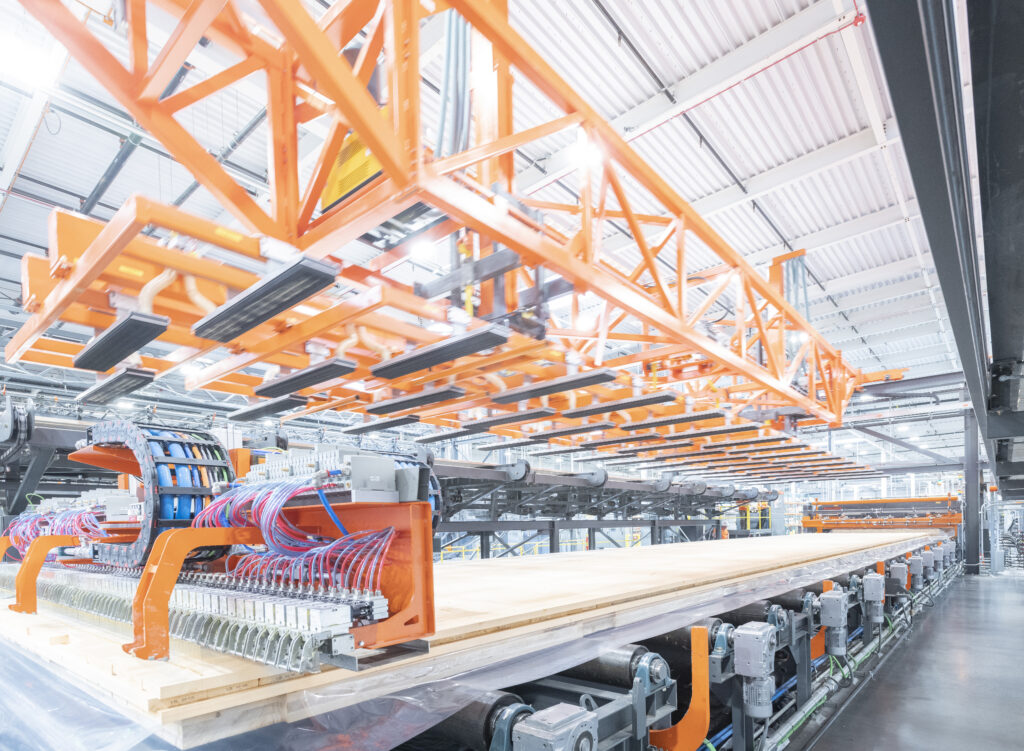 An image of a mass timber manufacturing facility