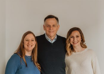 Mike and his Daughters Lauren (left) & Amanda (right).