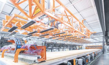 An image of a mass timber manufacturing facility